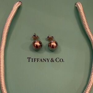 Tiffany & Co. Hardware Silver Ball Earrings